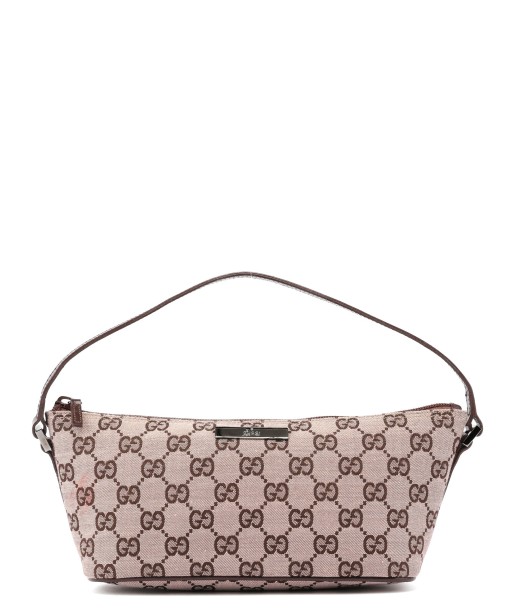 Beige Brown GG Boat Pochette l'achat 