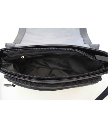 Sac besace cuir Katana Noir pas cher chine