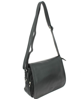 Sac besace cuir Katana Noir pas cher chine