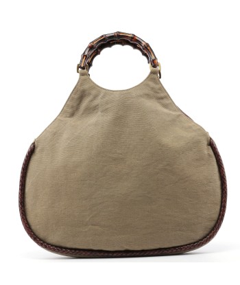 2003 Beige Canvas Bamboo Bag à prix réduit toute l'année