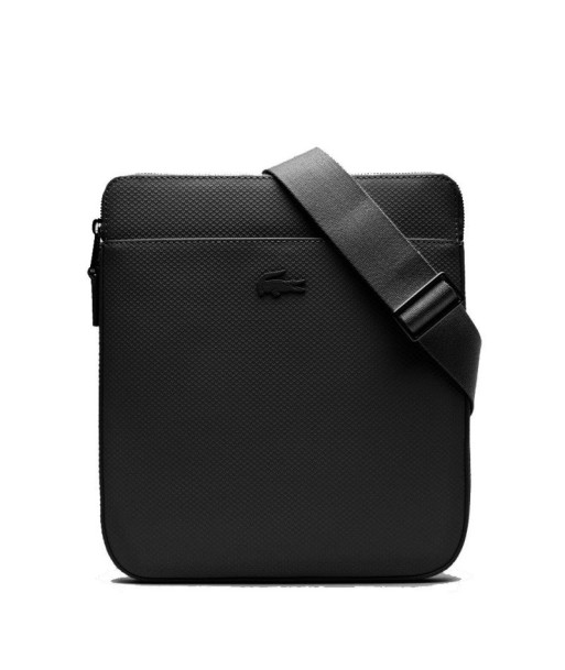 Sacoche LACOSTE PLATE Cuir CHANTACO Noir shop