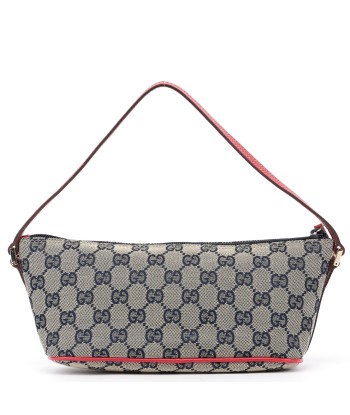 07198 Beige Red GG Boat Pochette les ligaments