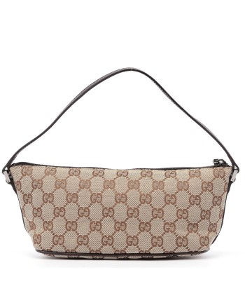 07198 Beige Brown GG Boat Pochette de pas cher