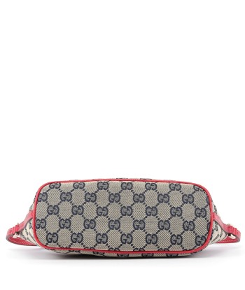 07198 Beige Red GG Boat Pochette les ligaments