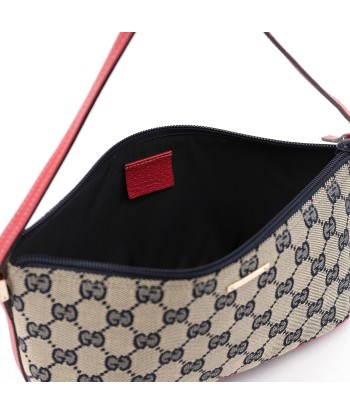 07198 Beige Red GG Boat Pochette les ligaments