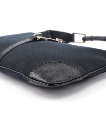 Black Canvas Jackie Bamboo Shoulder Bag 2 - 3 jours ouvrés.