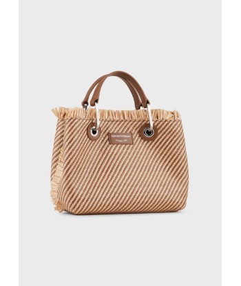 Emporio Armani Petit sac cabas MyEA Bag en paille tressée est présent 