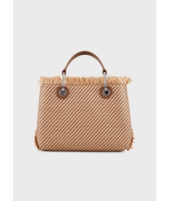 Emporio Armani Petit sac cabas MyEA Bag en paille tressée est présent 