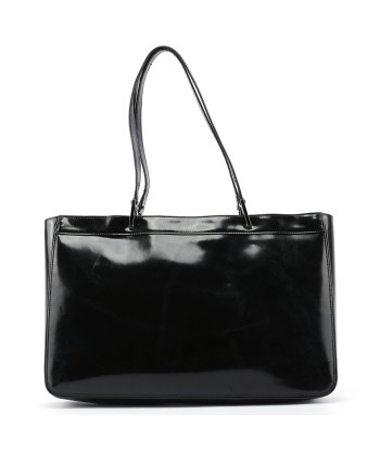 Black Patent Leather Jackie Tote pas cheres