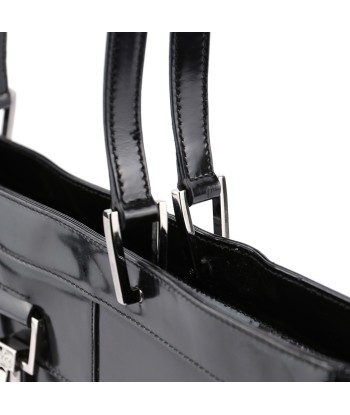 Black Patent Leather Jackie Tote pas cheres