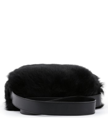 Black Fur Shoulder Bag pas cher 