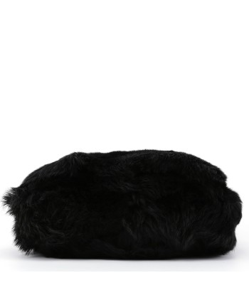 Black Fur Shoulder Bag pas cher 