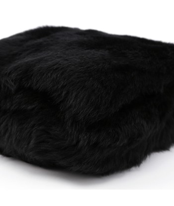 Black Fur Shoulder Bag pas cher 