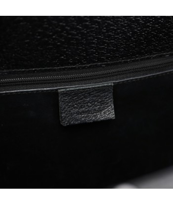 Black Leather Bamboo Tote online