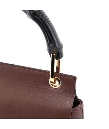 Brown Bamboo Top Handle Bag france