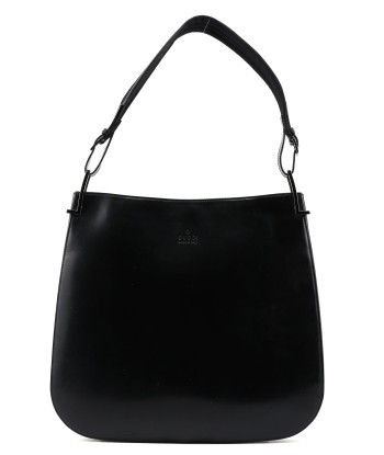 Black Patent Leather Shoulder Bag pas cheres