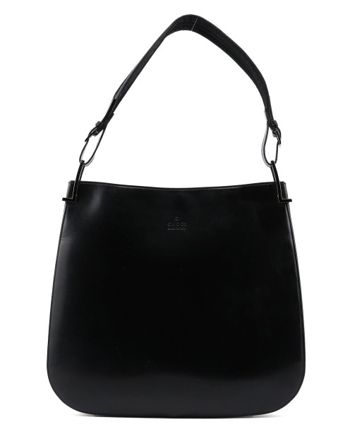 Black Patent Leather Shoulder Bag pas cheres