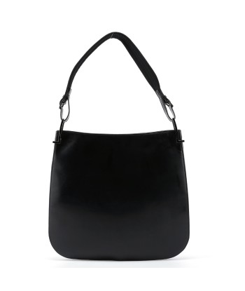 Black Patent Leather Shoulder Bag pas cheres