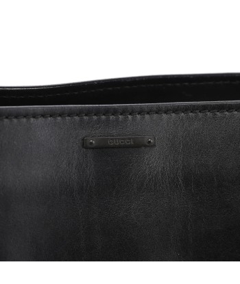 Black Leather Wood Handle Bag livraison et retour toujours gratuits