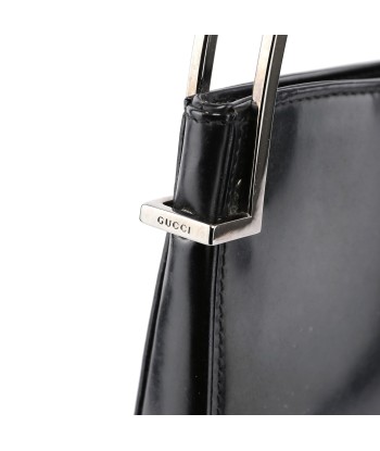 Black Patent Leather Shoulder Bag pas cheres