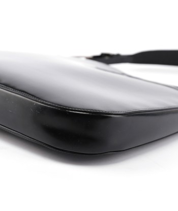 Black Patent Leather Shoulder Bag pas cheres