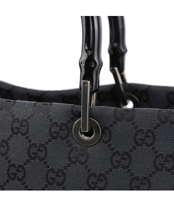 Black Canvas GG Bamboo Tote Jusqu'à 80% De Réduction