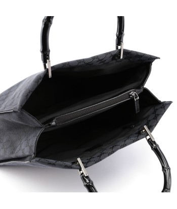 Black Canvas GG Bamboo Tote Jusqu'à 80% De Réduction