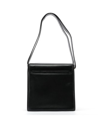 Black Leather Gold G Shoulder Bag chez Cornerstreet bien 