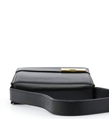 Black Leather Gold G Shoulder Bag chez Cornerstreet bien 