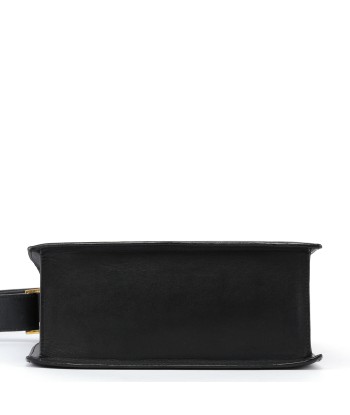 Black Leather Gold G Shoulder Bag chez Cornerstreet bien 