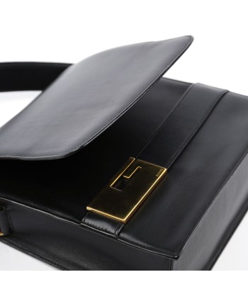 Black Leather Gold G Shoulder Bag chez Cornerstreet bien 