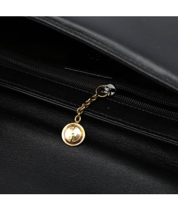 Black Leather Gold G Shoulder Bag chez Cornerstreet bien 