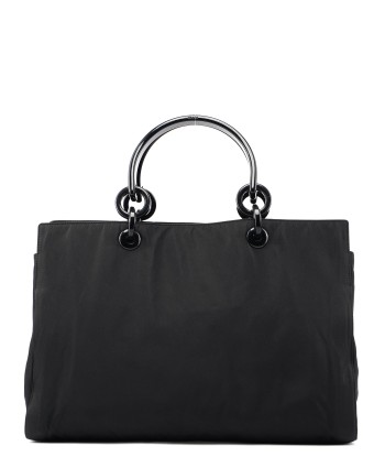 Black Nylon Plastic Handle Tote online