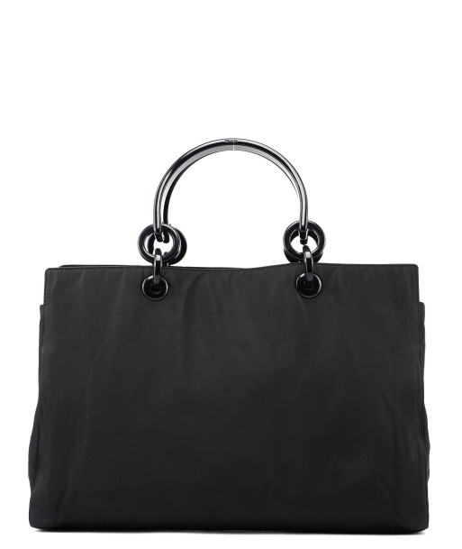 Black Nylon Plastic Handle Tote online