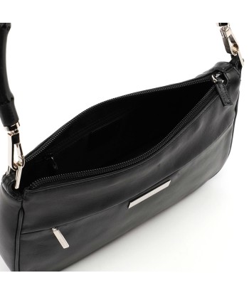 4870. Black Leather Bamboo Hobo Bag 50-70% off 