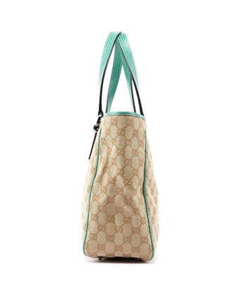 Beige Turquoise GG Tote Bag Profitez des Offres !