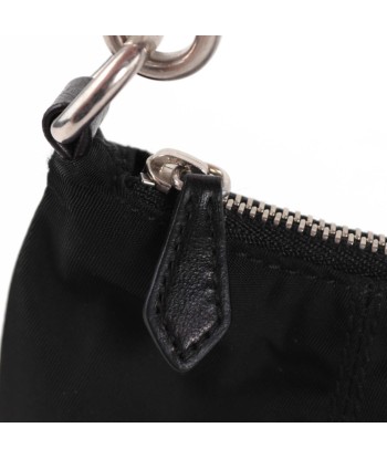 Black Tessuto Nylon Mini Hobo rembourrage situé sous