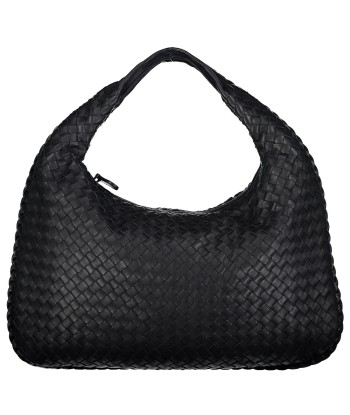 Medium Navy Intrecciato Hobo Bag le des métaux précieux