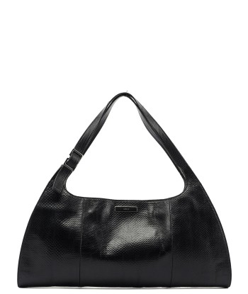 5312. Gucci Black Lizard Embossed Shoulder Bag Vous souhaitez 