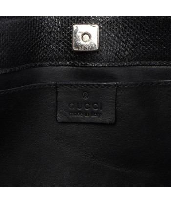 5312. Gucci Black Lizard Embossed Shoulder Bag Vous souhaitez 