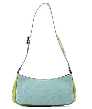 Gucci Light Blue Spazzolato GG Shoulder Bag les ligaments