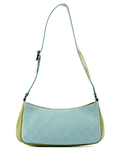 Gucci Light Blue Spazzolato GG Shoulder Bag les ligaments