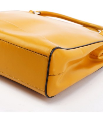 Prada Yellow Leather Handbag Pour