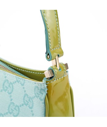 Gucci Light Blue Spazzolato GG Shoulder Bag les ligaments