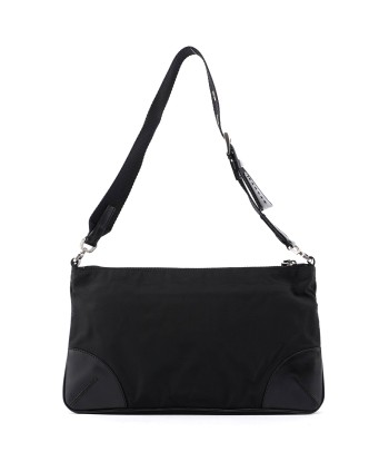 Prada Black Tessuto Leather Shoulder Bag commande en ligne