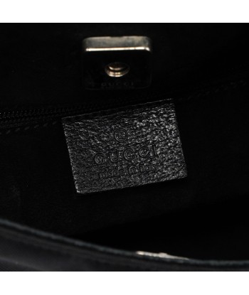 Gucci Black Canvas Bamboo Shoulder Bag livraison et retour toujours gratuits