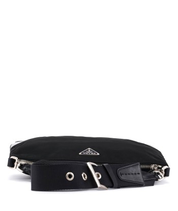 Prada Black Tessuto Leather Shoulder Bag commande en ligne