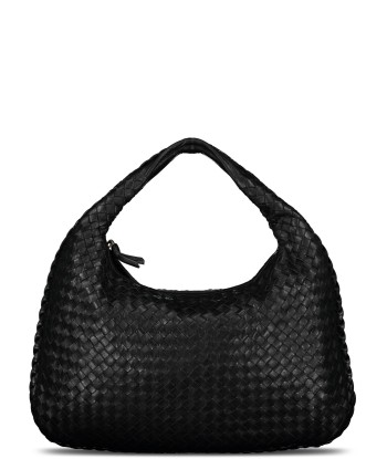 Black Medium Intrecciato Hobo Bag de l' environnement