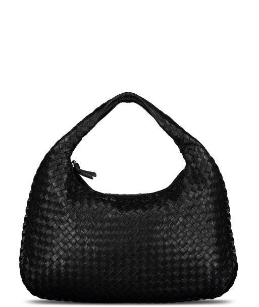 Black Medium Intrecciato Hobo Bag de l' environnement