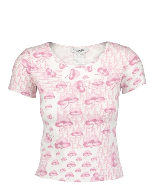 Pink Trotter Monogram Girly T-Shirt IT44 des créatures d'habitude